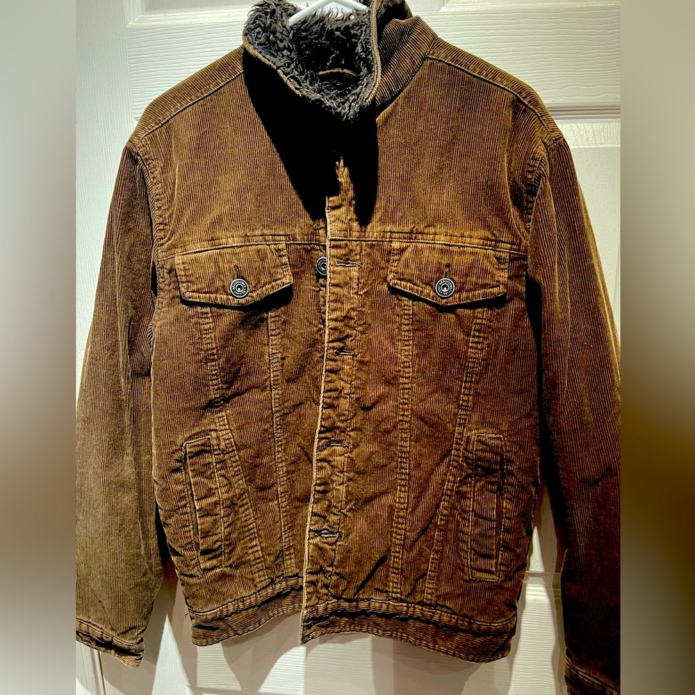 Bundle. 4 w/ 😇 symbol for 20% promo - preloved Aeropostale brown, furry jacket